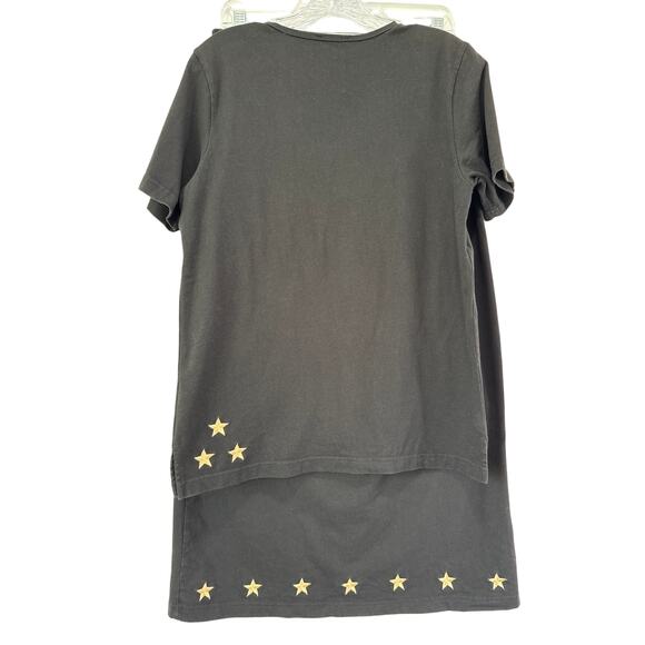 Quacker Factory‎ Womens Star Embellished Top and Skirt Set Size M Black Nautical - Picture 10 of 10